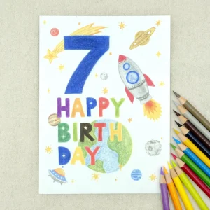 Read more about the article Brilliant Rocket 7th Birthday Card Ideas for 7 Year Old Son & Daughter